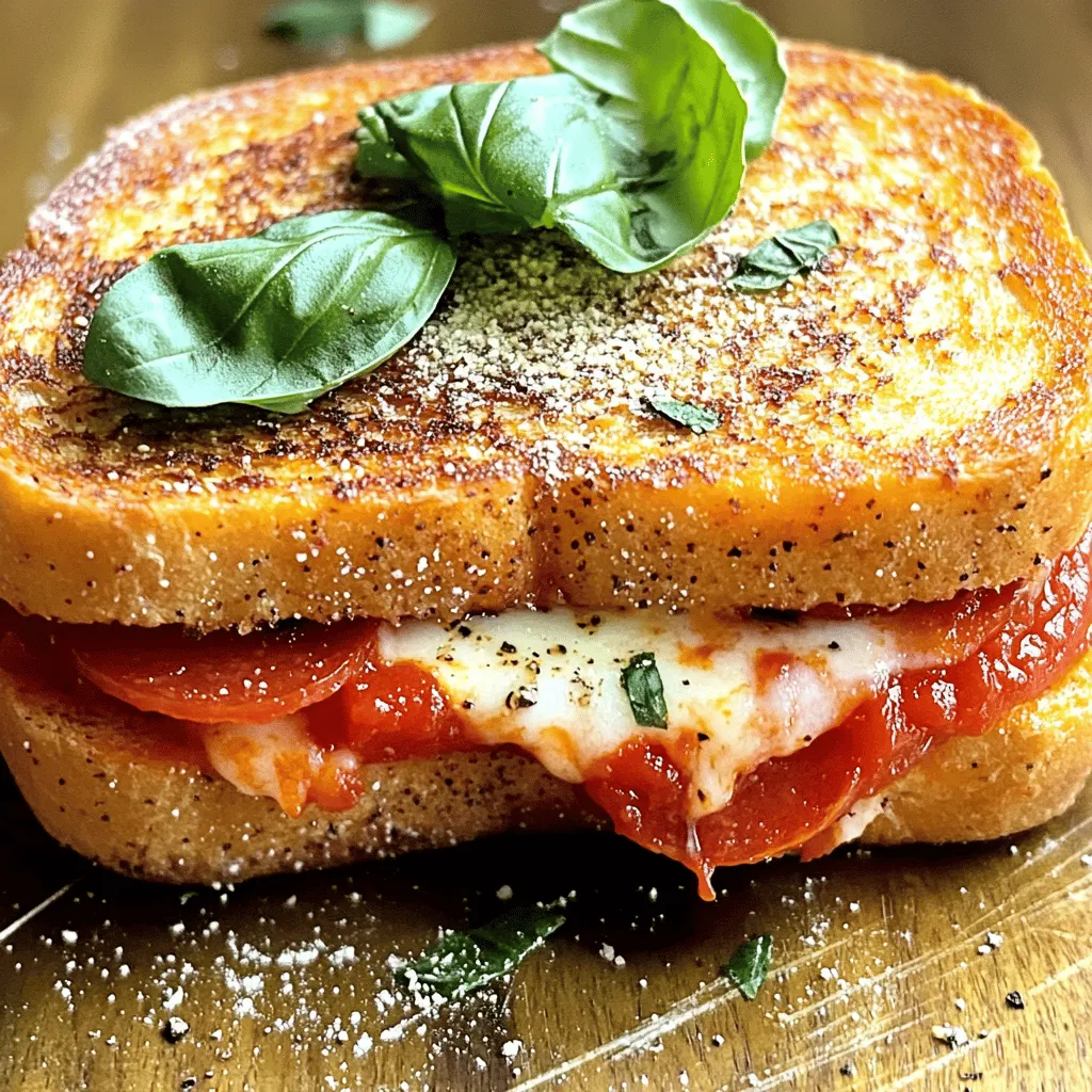 BEST RECIPE For Homemade Pizza Grilled Cheese Delight