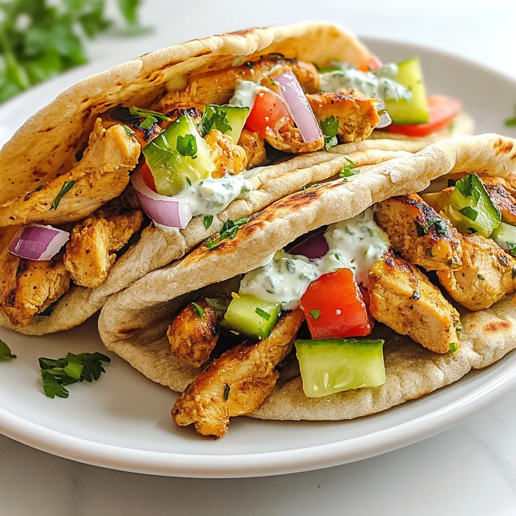 Quick Mediterranean Chicken Gyros Flavorful and Easy