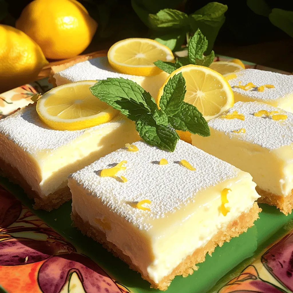 Lemon Cheesecake Squares Simple and Creamy Delight