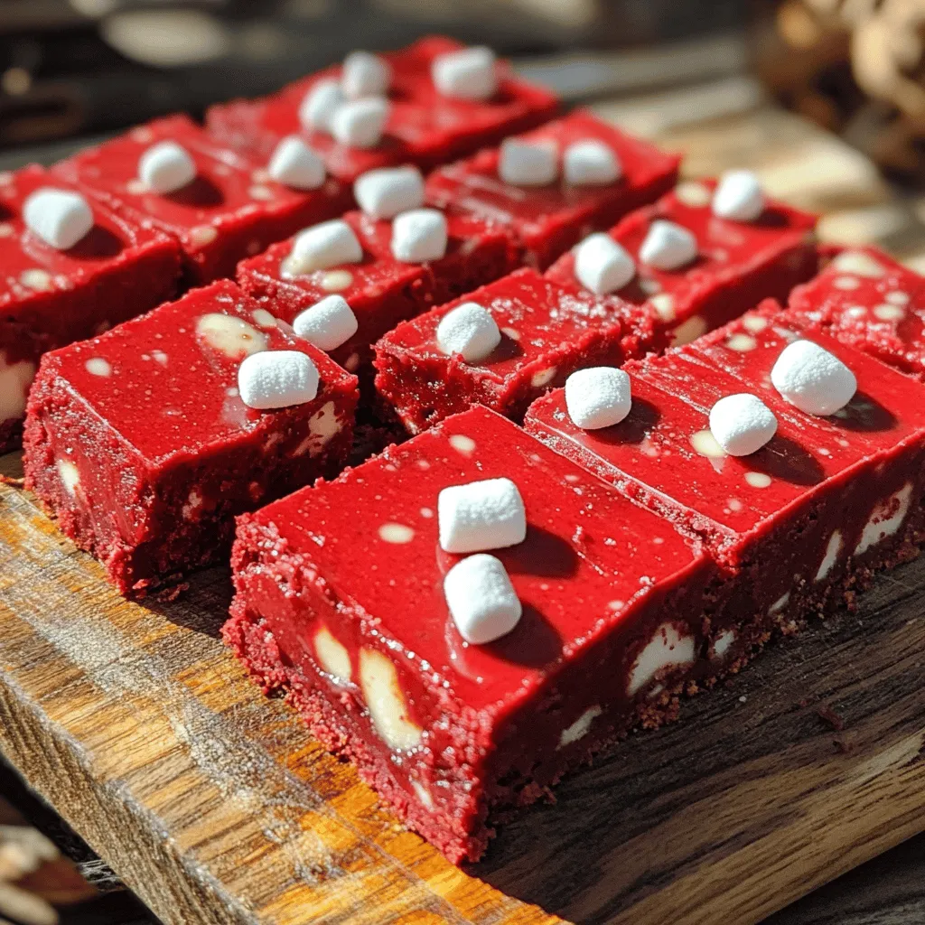 Red velvet cookie dough bars are a sweet treat that blends cookie dough with the rich taste of red velvet. They stand out from other desserts because of their striking red color and soft, chewy texture. The red velvet flavor in baking comes from cocoa powder and red food coloring, giving these bars a unique taste.