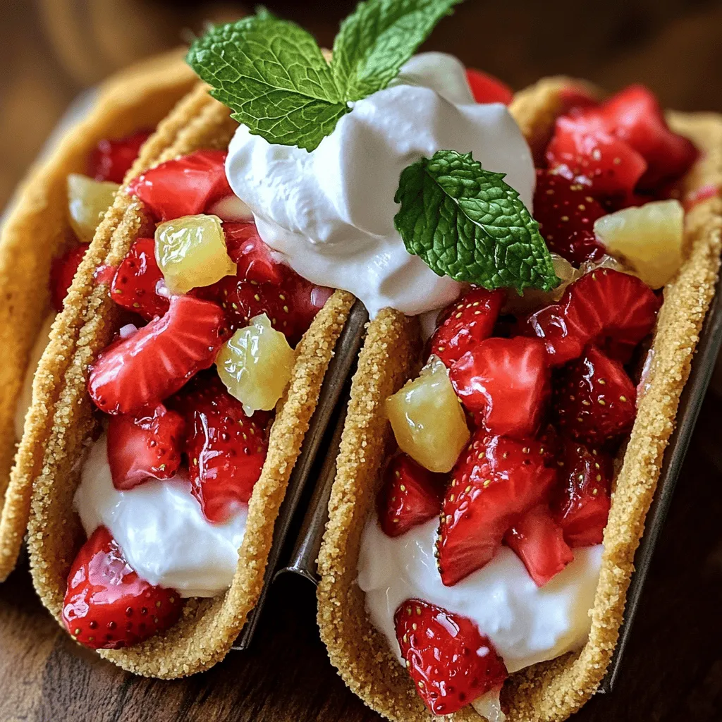 Strawberry Cheesecake Tacos Simple and Tasty Treat