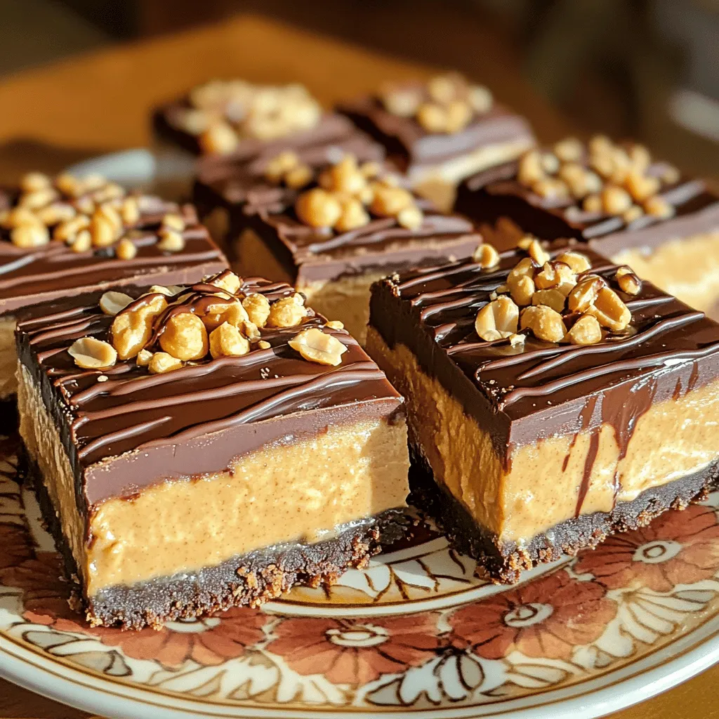 To make these tasty No-Bake Buckeye Cheesecake Bars, gather these key ingredients:
