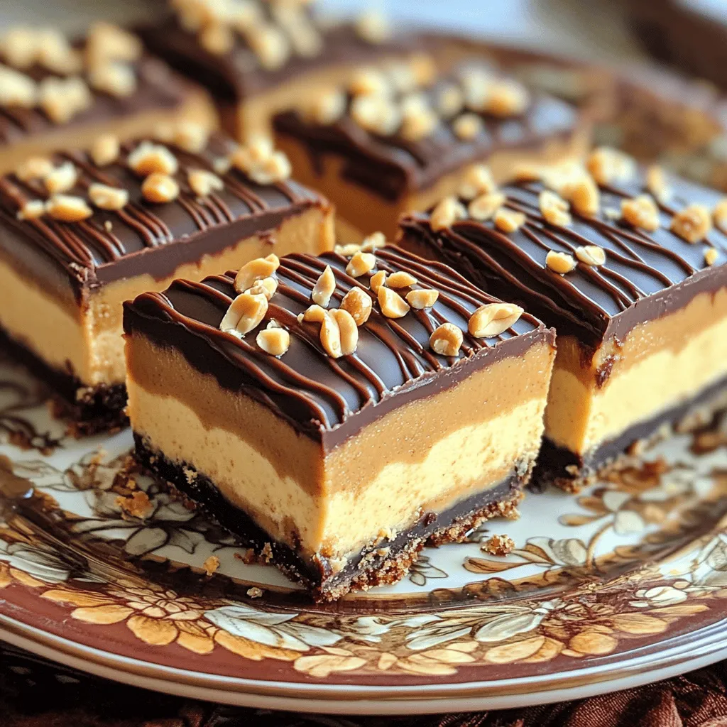 No-Bake Buckeye Cheesecake Bars Tasty and Easy Treat