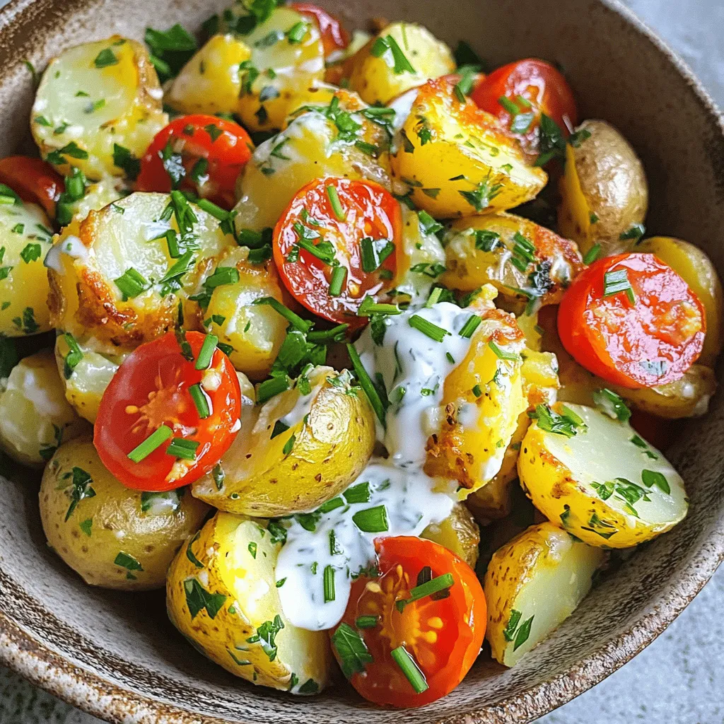 Crispy Herb Smashed Potato Salad Flavorful and Fresh Dish