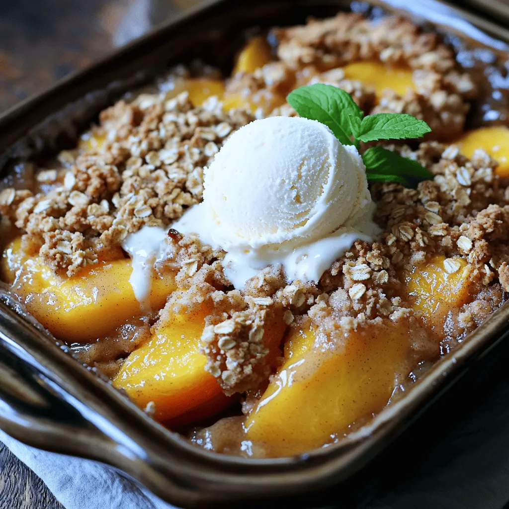 Classic Peach Crisp Irresistible Summer Dessert Delight