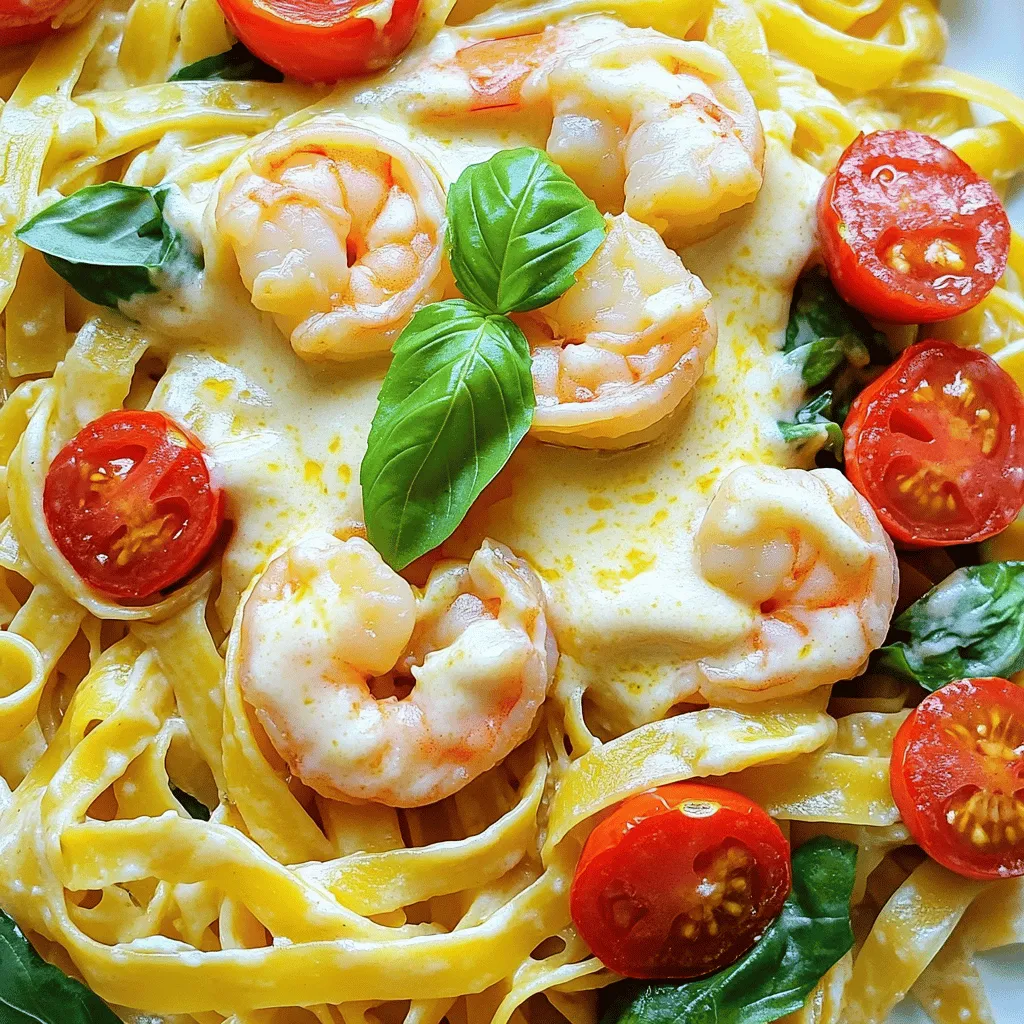 Creamy Mozzarella Shrimp Pasta Flavorful Dinner Delight