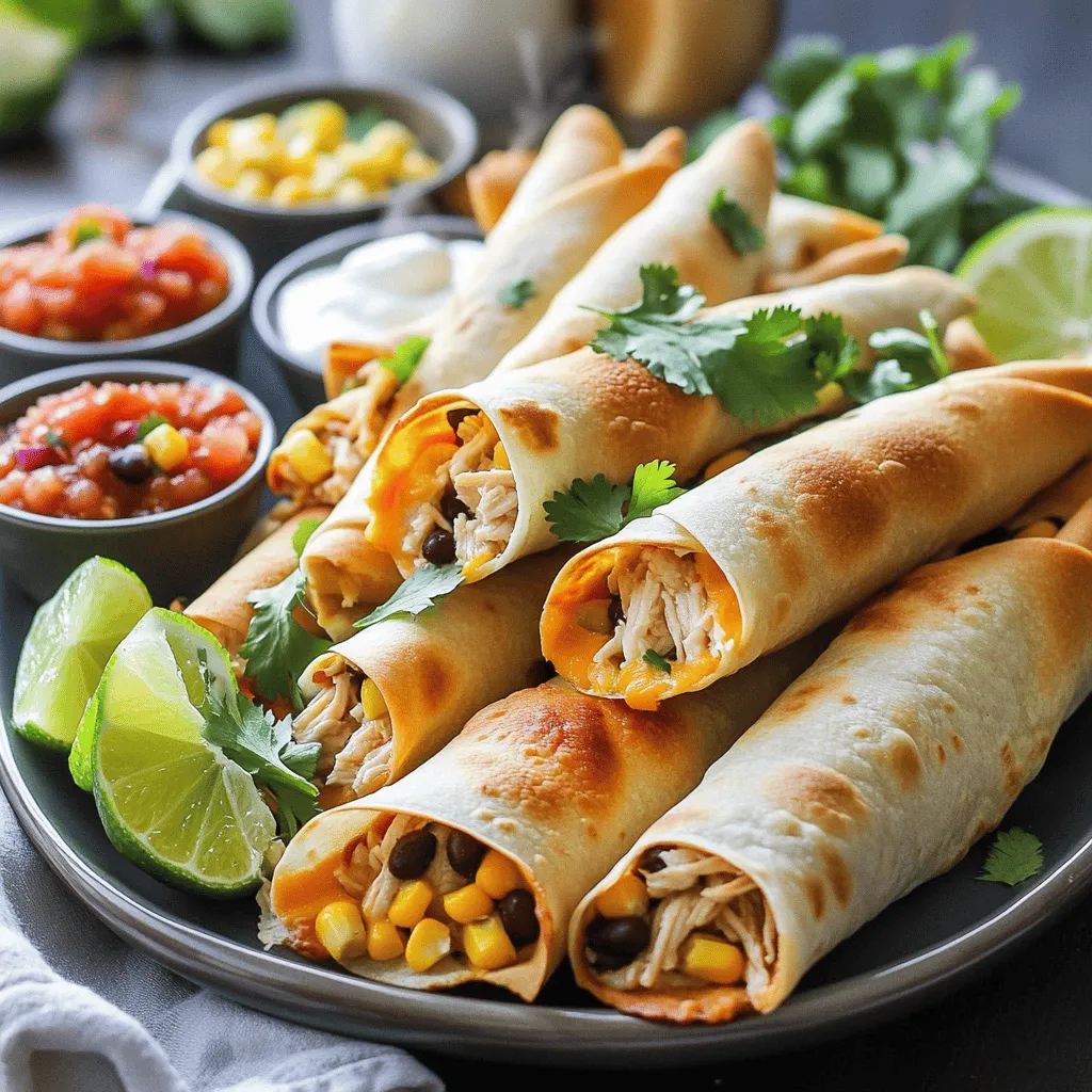 Oven-Baked Chicken Taquitos Delightful Easy Meal