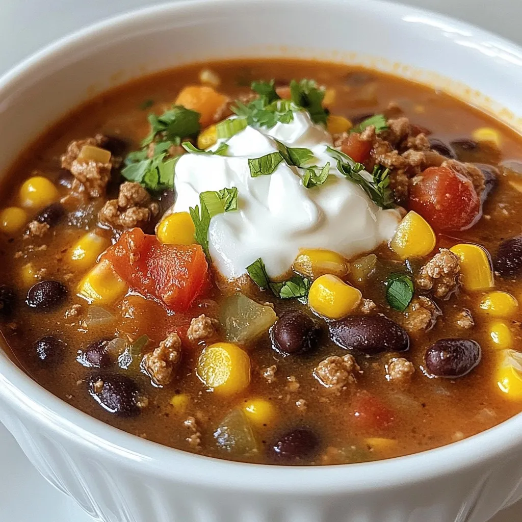 Creamy Taco Soup Hearty and Flavorful Meal Guide