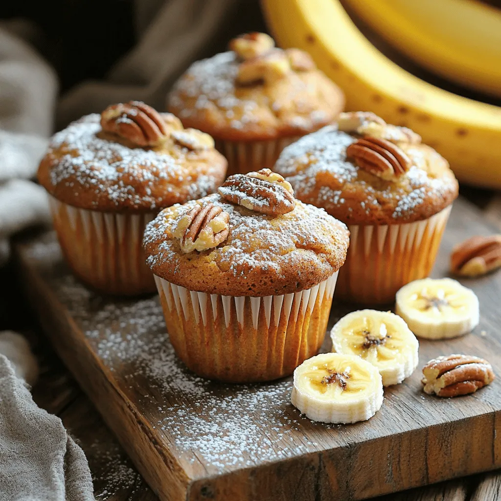 Brown Butter Pecan Banana Bread Muffins Delight