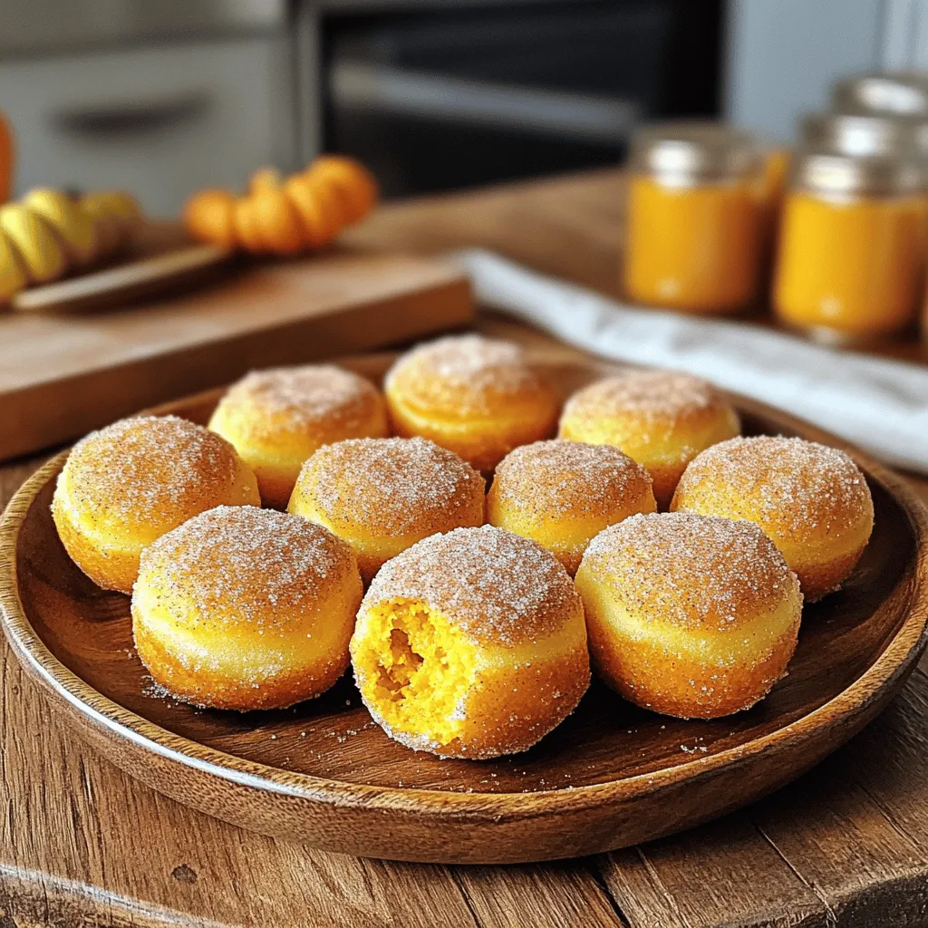 Pumpkin Cinnamon Sugar Donut Holes Delightful Treat