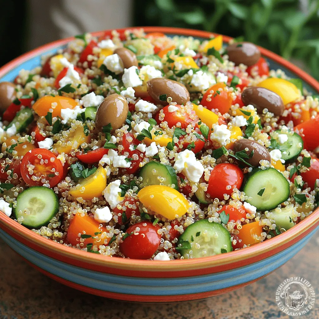 Vibrant Greek Quinoa Chopped Salad Fresh and Healthy