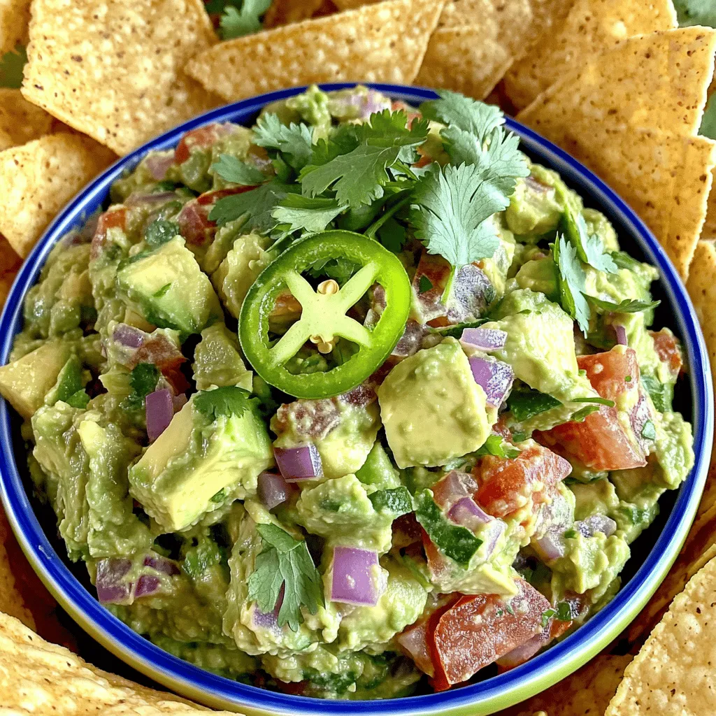 To make homemade guacamole, start with fresh ingredients for guacamole. The best avocados for guacamole are ripe, creamy, and flavorful. I prefer Hass avocados because they have a rich taste and smooth texture. Choose avocados that give slightly when you press them gently.