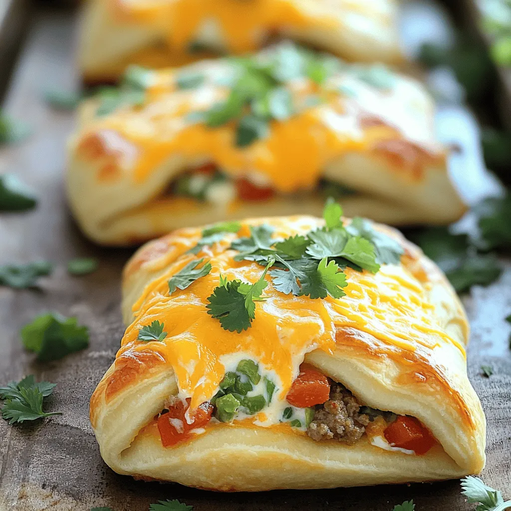 - 1 (8 oz) tube crescent roll dough - 1 (10 oz) can Rotel diced tomatoes with green chilies, drained - 1 lb breakfast sausage (mild or spicy, your choice)