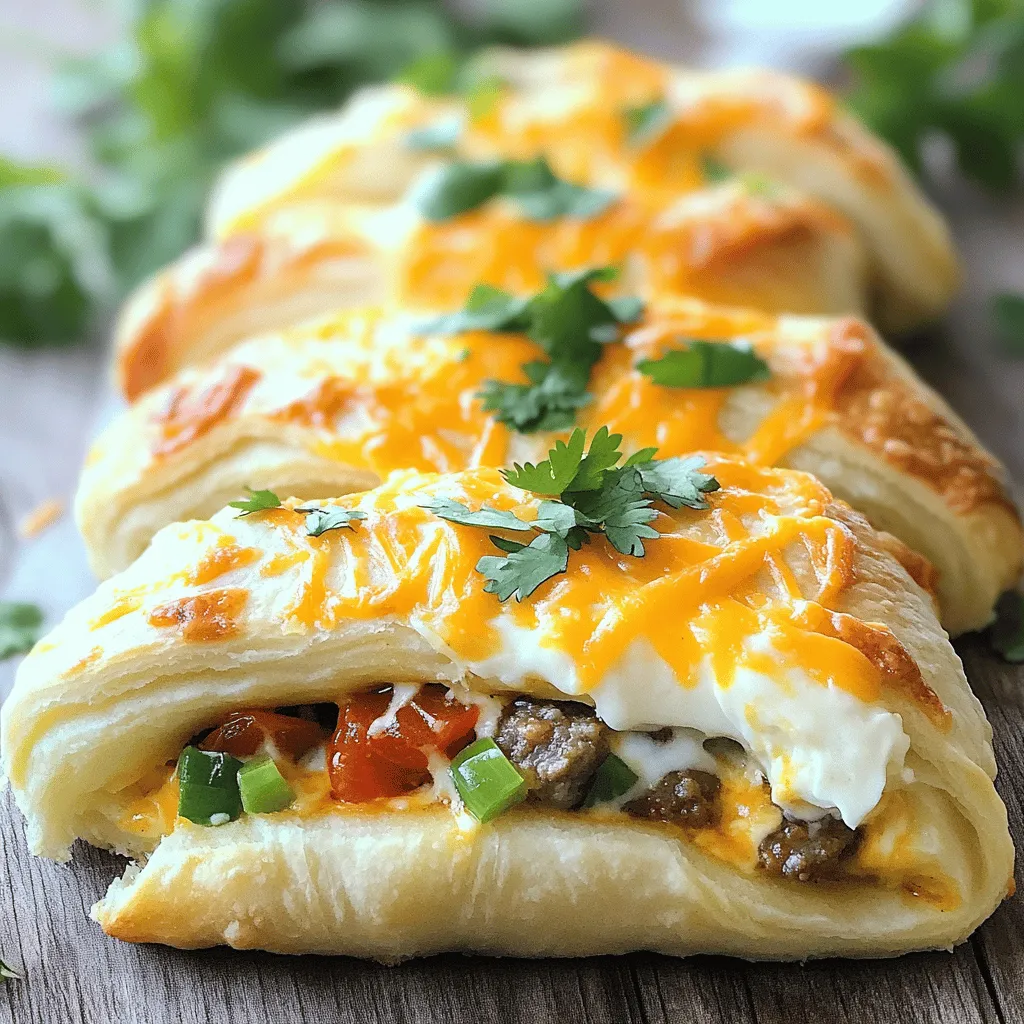 Rotel Sausage Cream Cheese Crescents Tasty Treat