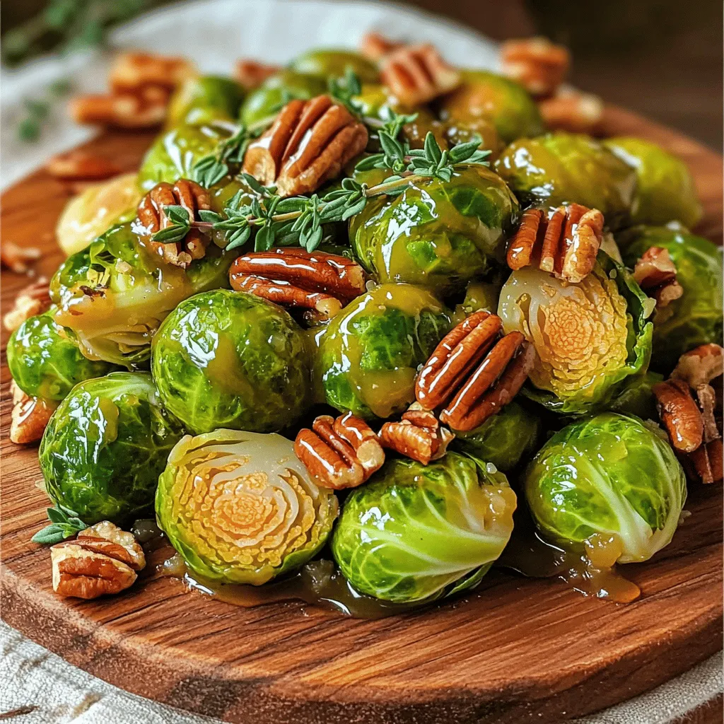 Maple Glazed Brussels Sprouts Flavorful Vegetable Dish