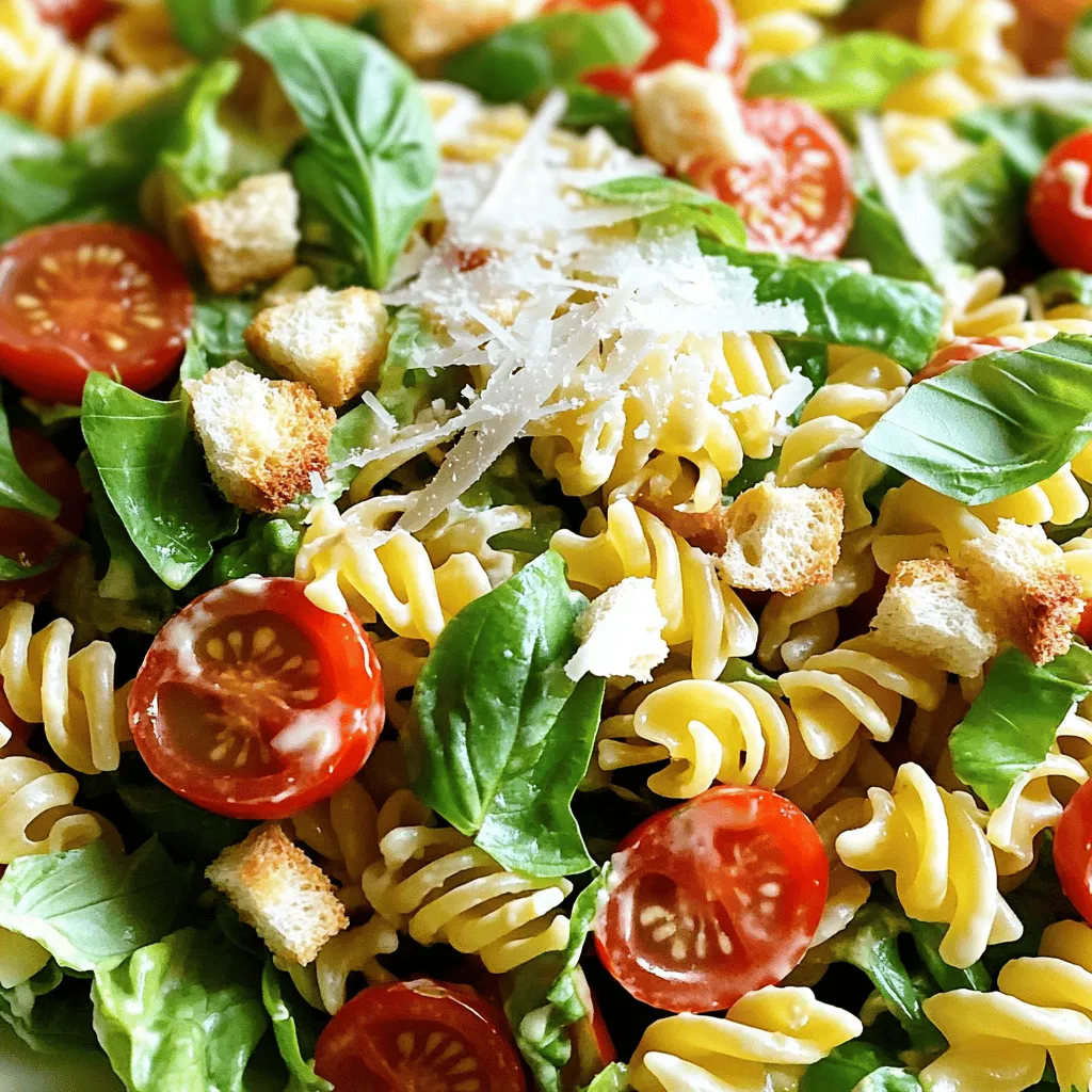 Creamy Caesar Pasta Salad Tasty and Fresh Delight