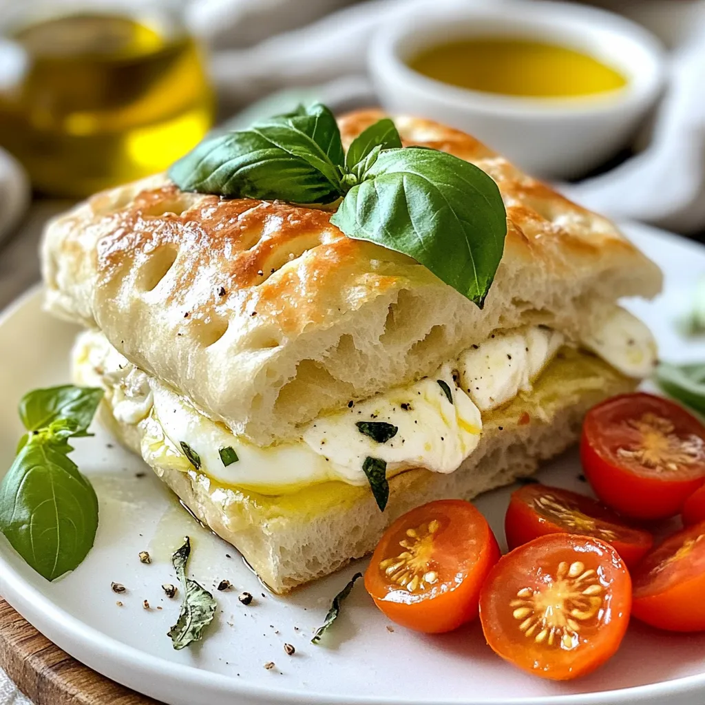 Italian Focaccia Sandwich Delightful and Easy Recipe