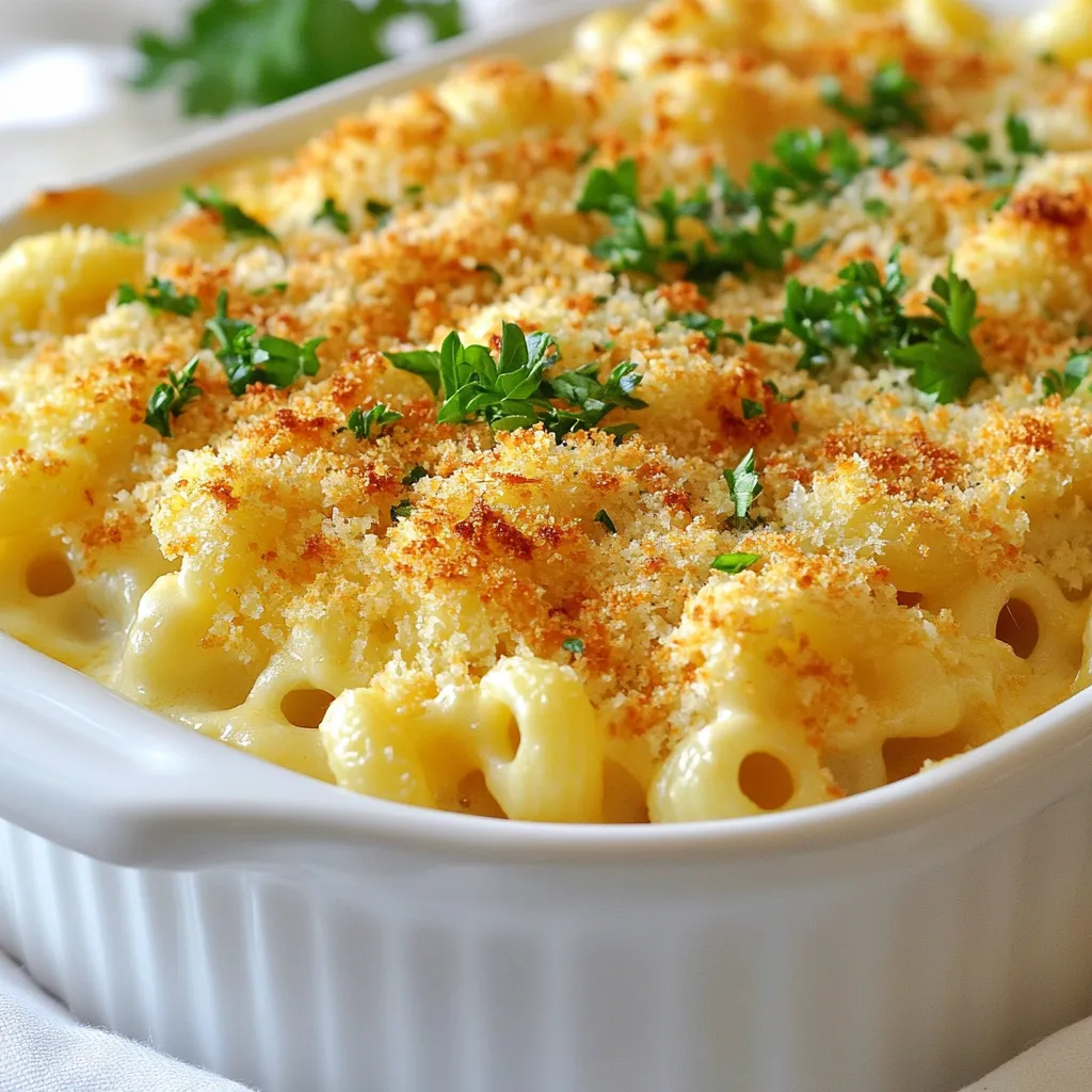Gourmet Crunchy Baked Mac and Cheese Delightful Dish