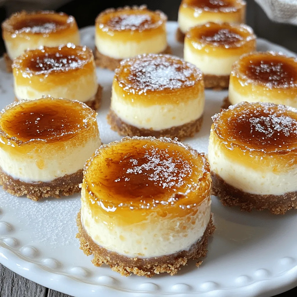 Mini Crème Brûlée Cheesecakes Irresistible Dessert Treat