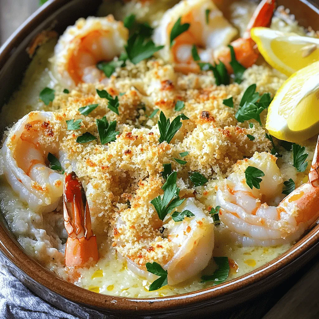 Easy Garlic Shrimp Gratin Flavorful Dish Every Time
