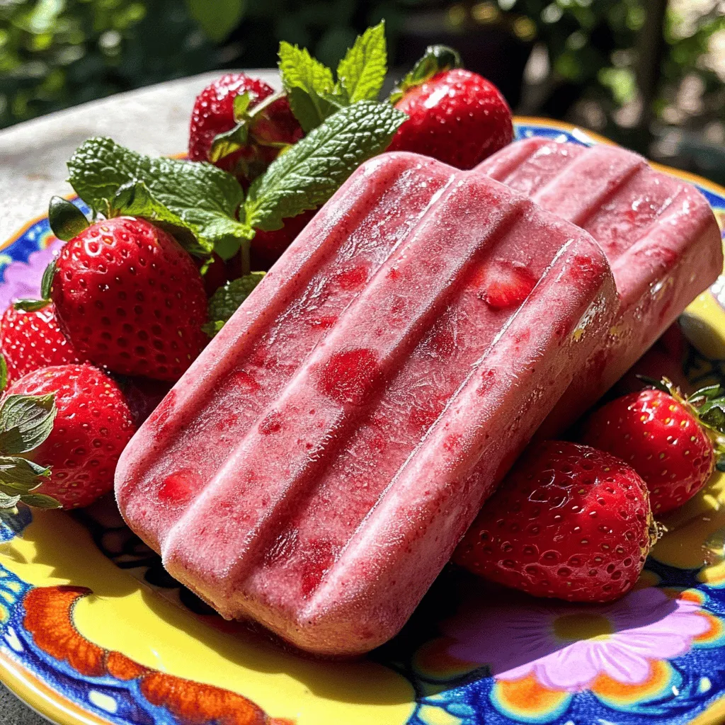 Strawberry Popsicles Fresh and Delicious Summer Treat