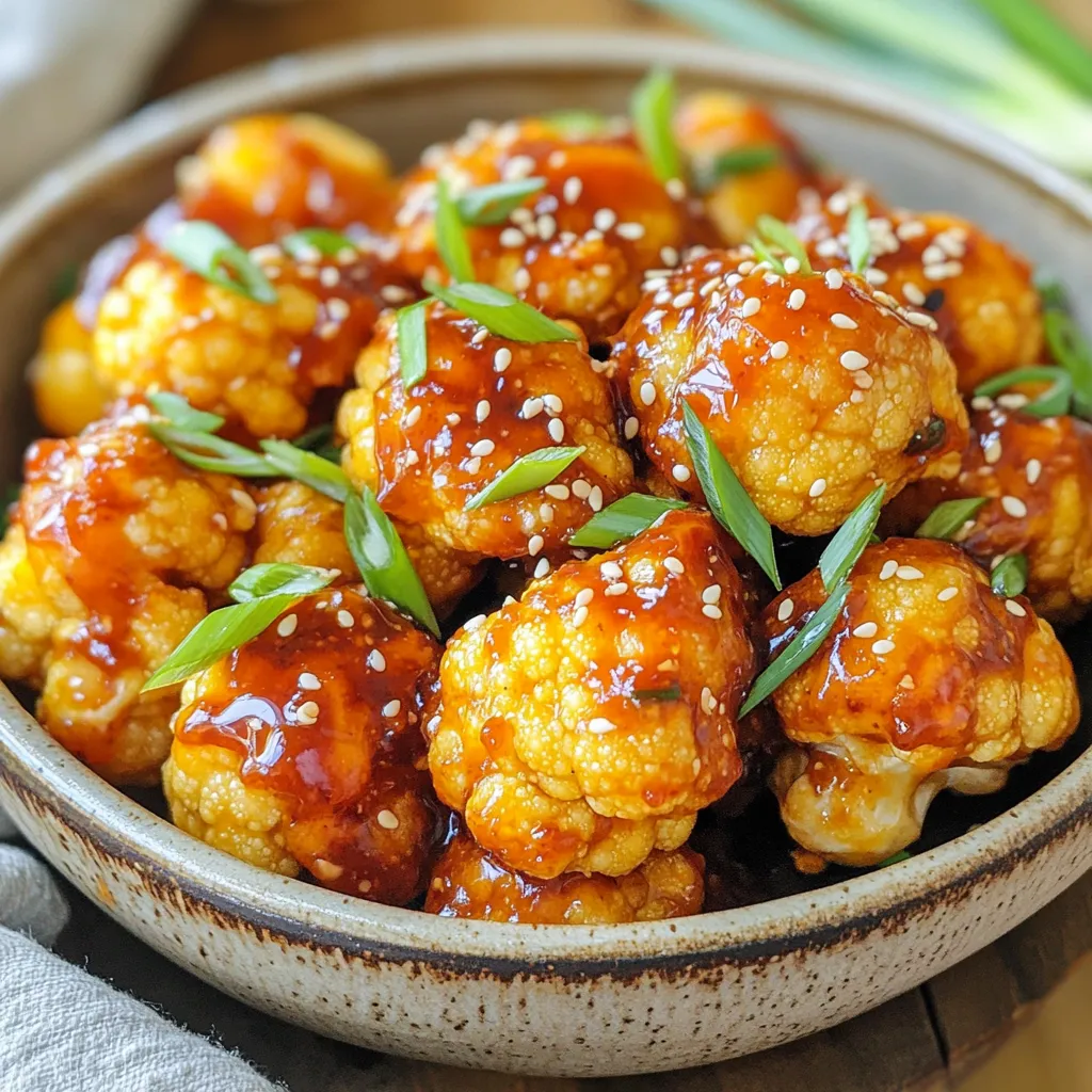 Air Fryer Sweet Chili Cauliflower Bites Crunchy Treat