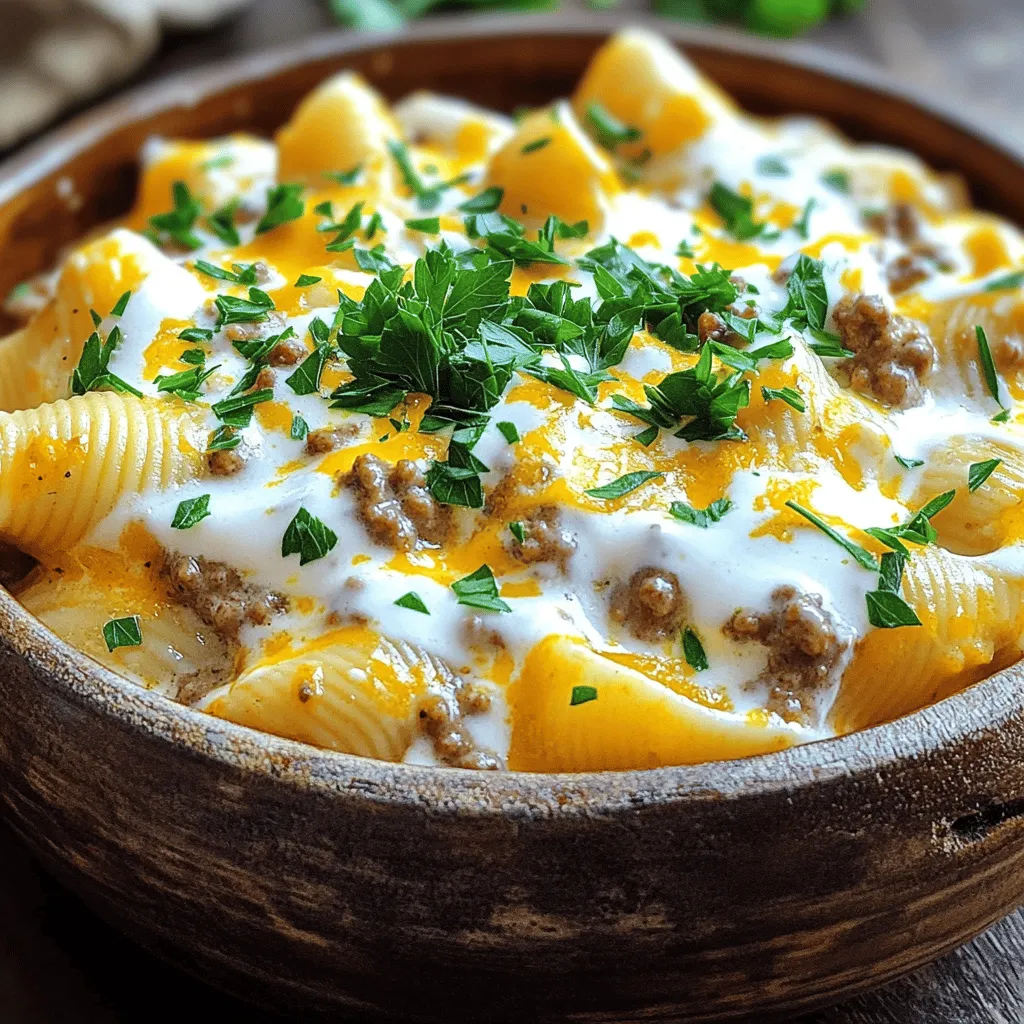Creamy Beef and Shells Recipe Easy Digital Download