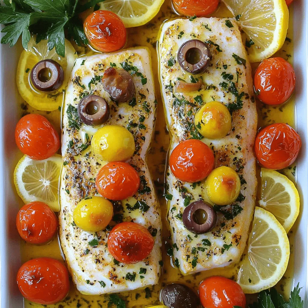 Mediterranean Baked Fish Flavorful Healthy Delight