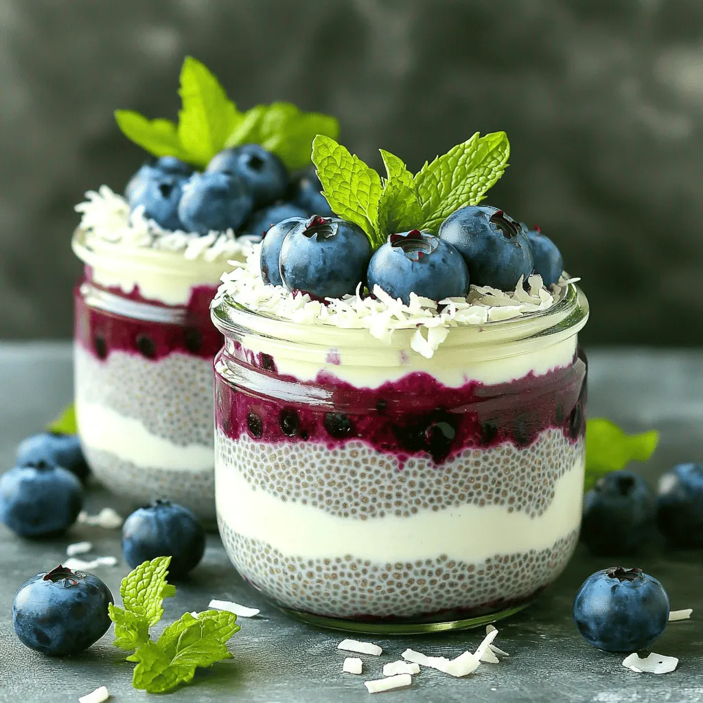 Blueberry Coconut Chia Pudding Simple and Delicious Recipe