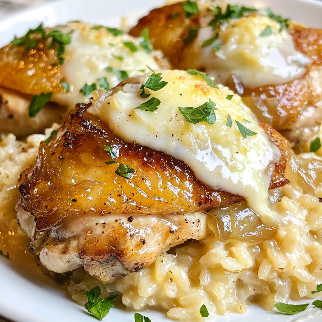 Creamy French Onion Chicken and Rice Flavorful Delight