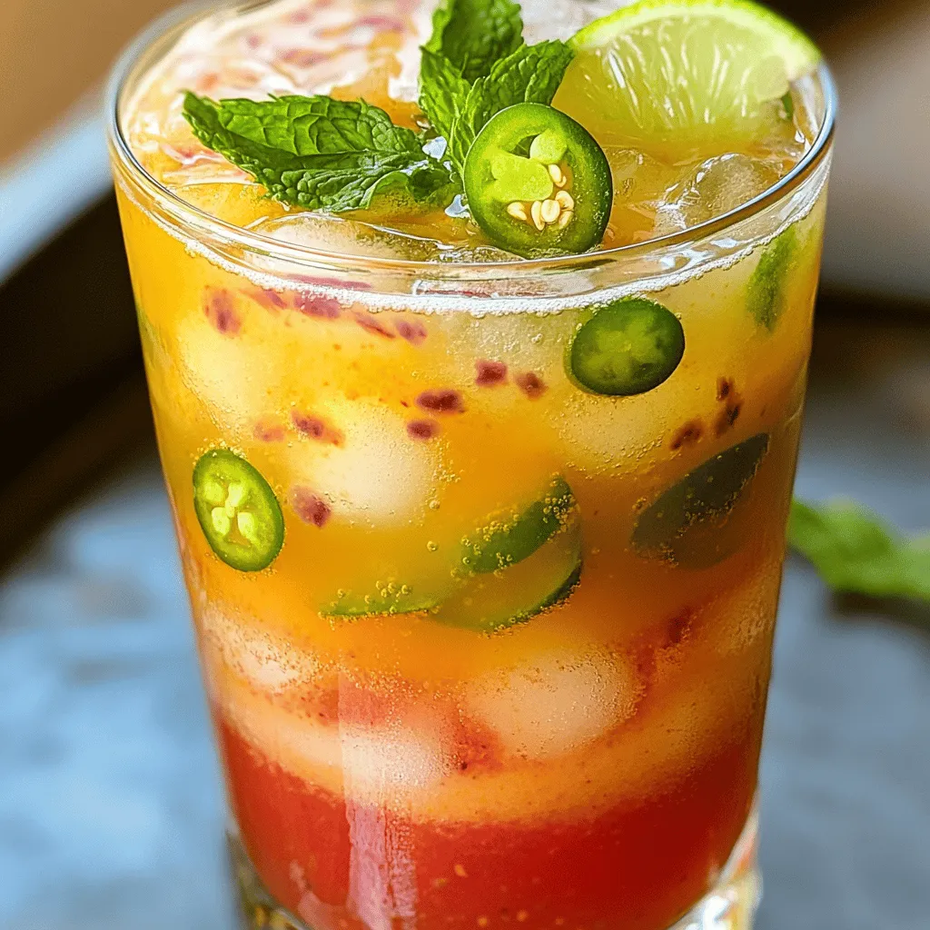Spicy Guava Mocktail Refreshing and Flavorful Drink