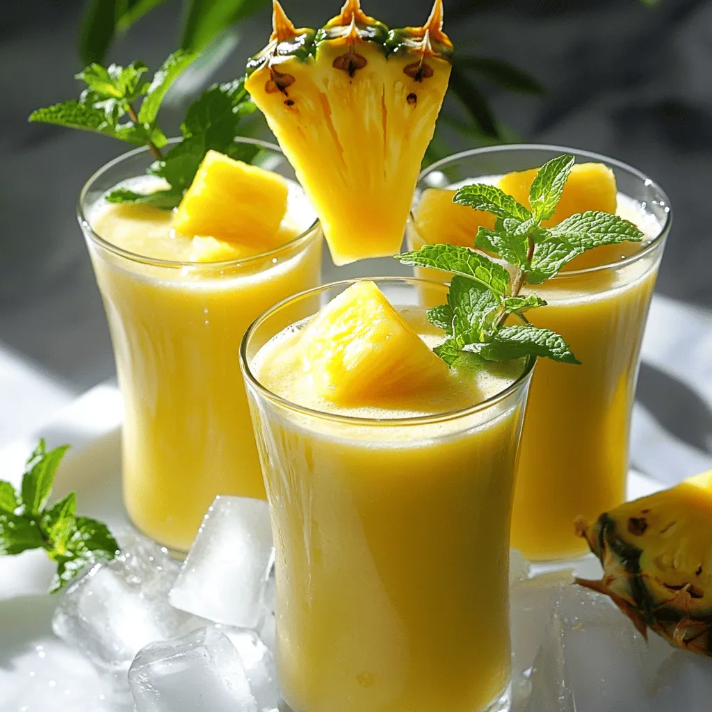 Two Ingredient Pineapple Refresher Easy and Cool Drink