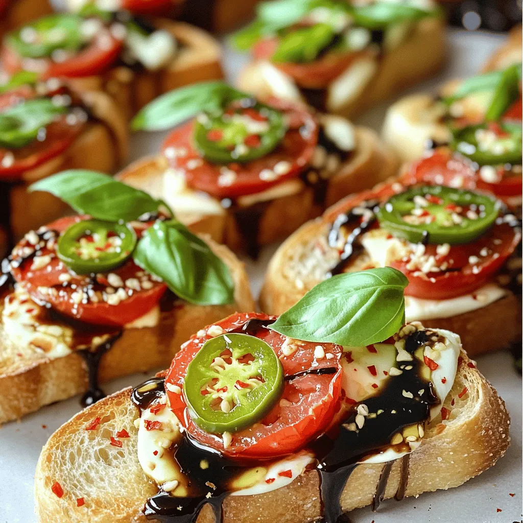 To make Spicy Caprese Baguettes, you need fresh and bold ingredients. The best ingredients for caprese baguettes start with a French baguette. Its crusty exterior holds up well against toppings. You also need mozzarella cheese, ripe tomatoes, and fresh basil. These ingredients form the core of the dish.