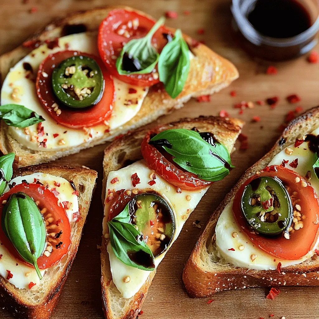 Spicy Caprese Baguettes Bold and Flavorful Treat