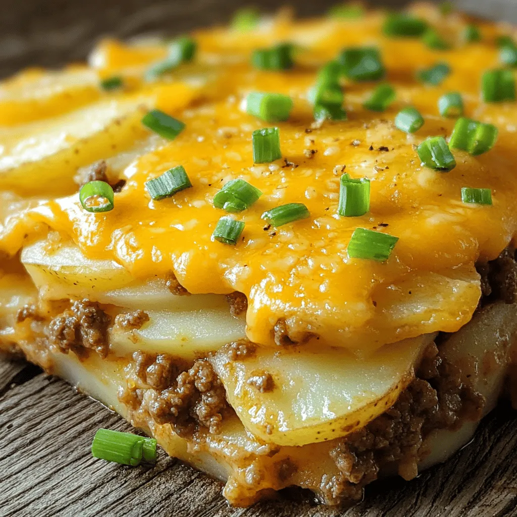 Cheesy Beef Potato Casserole Easy Comfort Meal