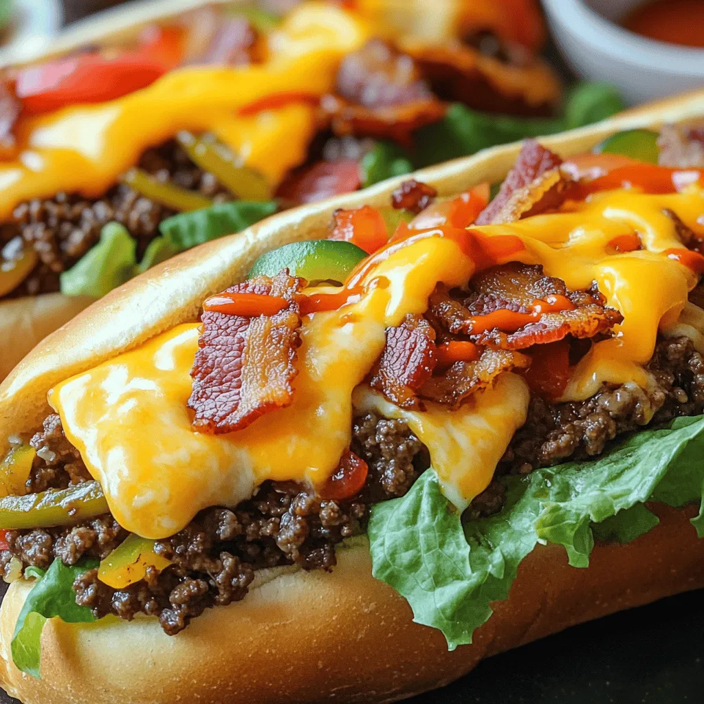 When making a chopped cheese and beef bacon sandwich, you need fresh and tasty ingredients. The key components make this sandwich stand out.