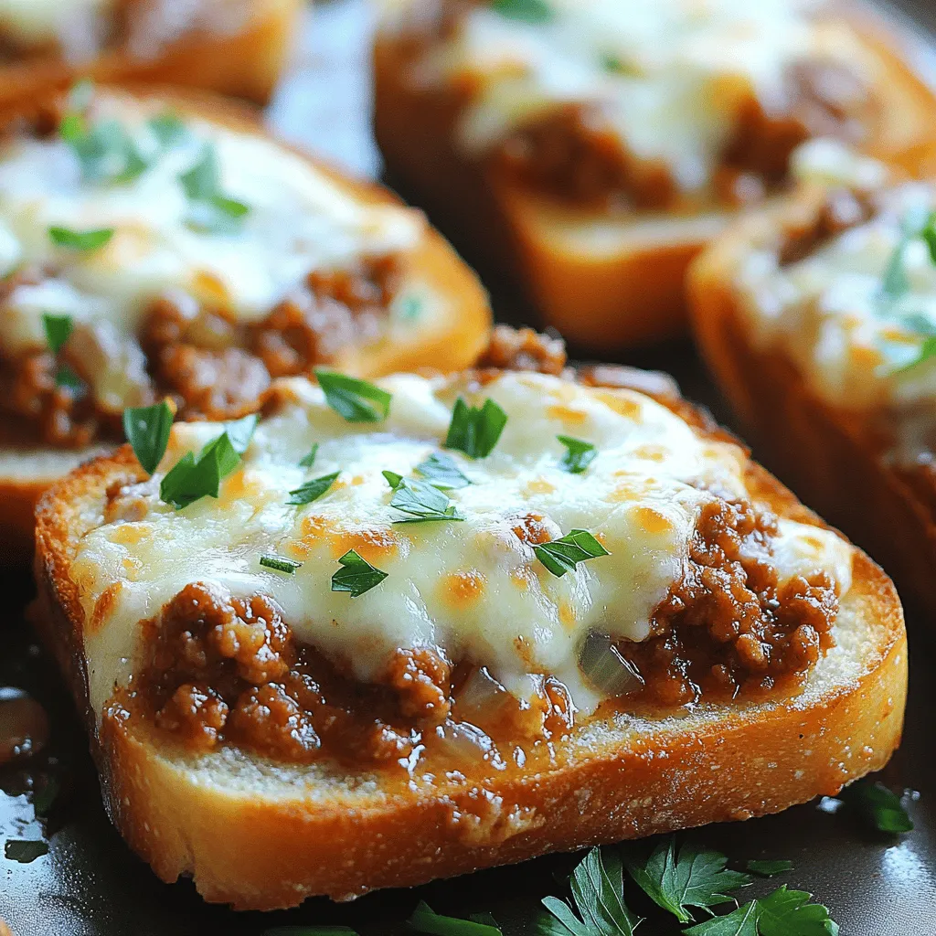 Cheesy Garlic Bread Sloppy Joes Simple and Tasty Dish