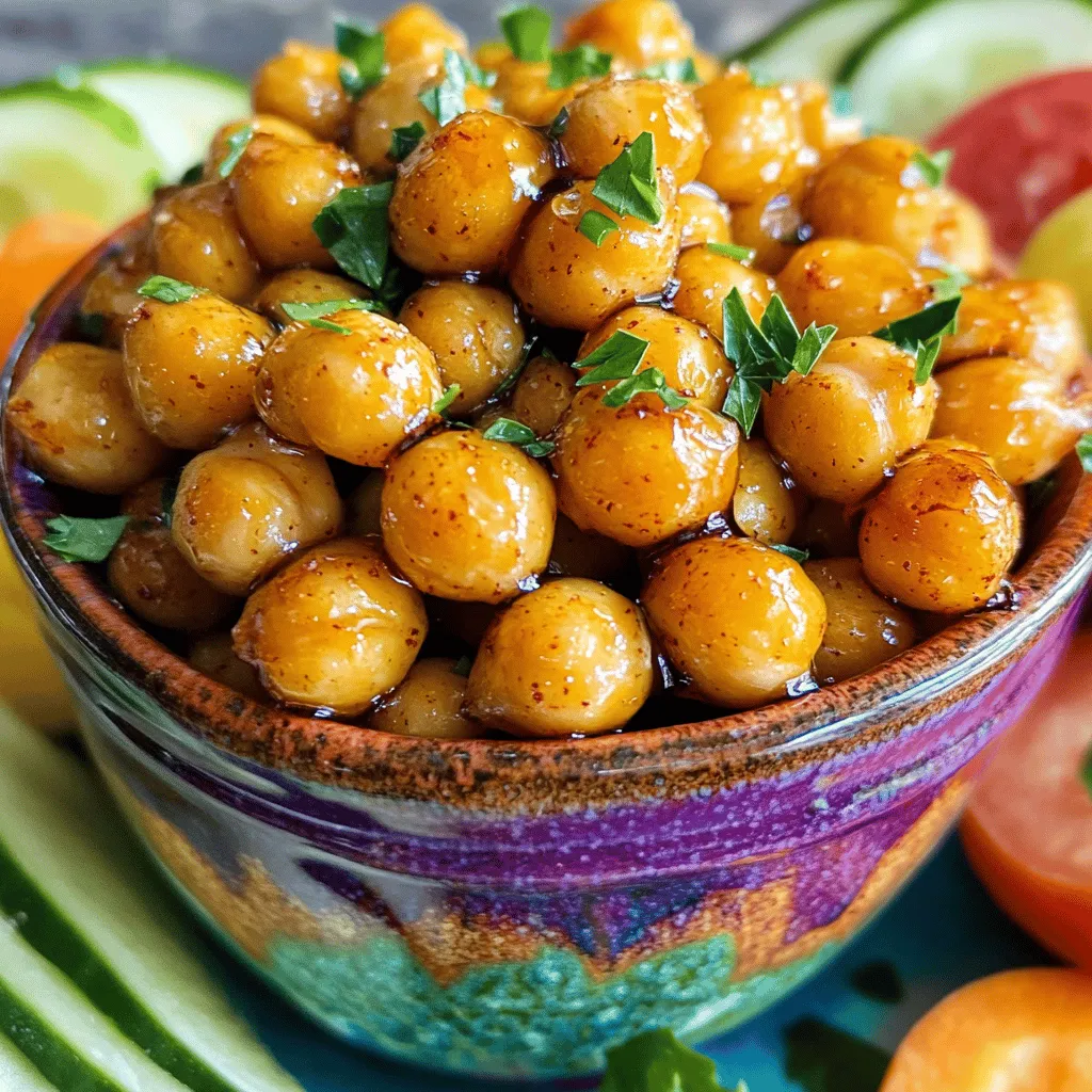 Spicy Maple Roasted Chickpeas Crunchy and Flavorful Treat