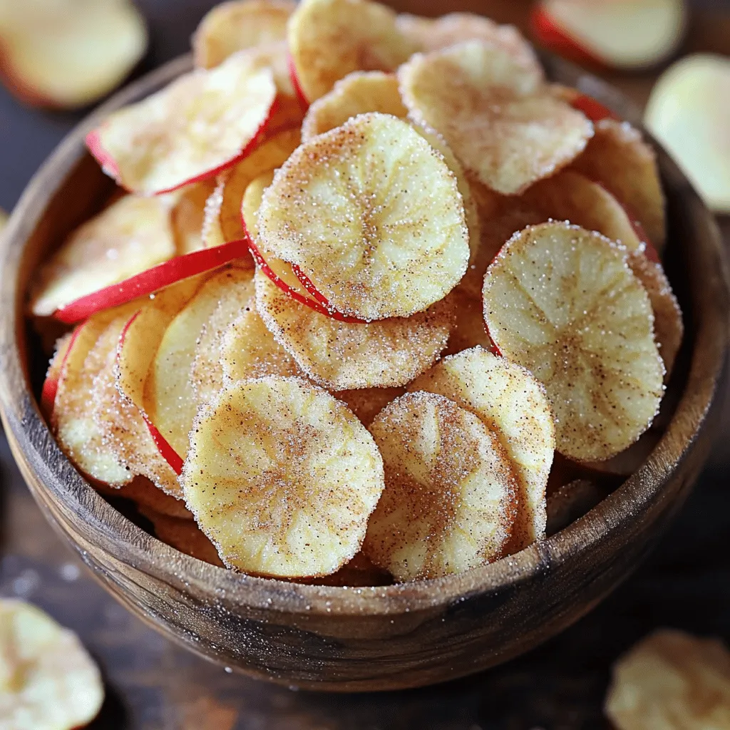 Air Fryer Cinnamon Sugar Apple Chips Delightful Snack