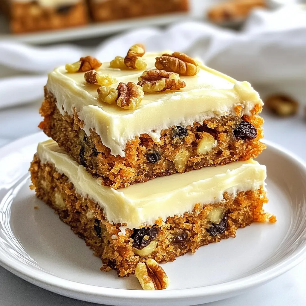 Carrot Cake Cookie Bars Sweet and Scrumptious Treat