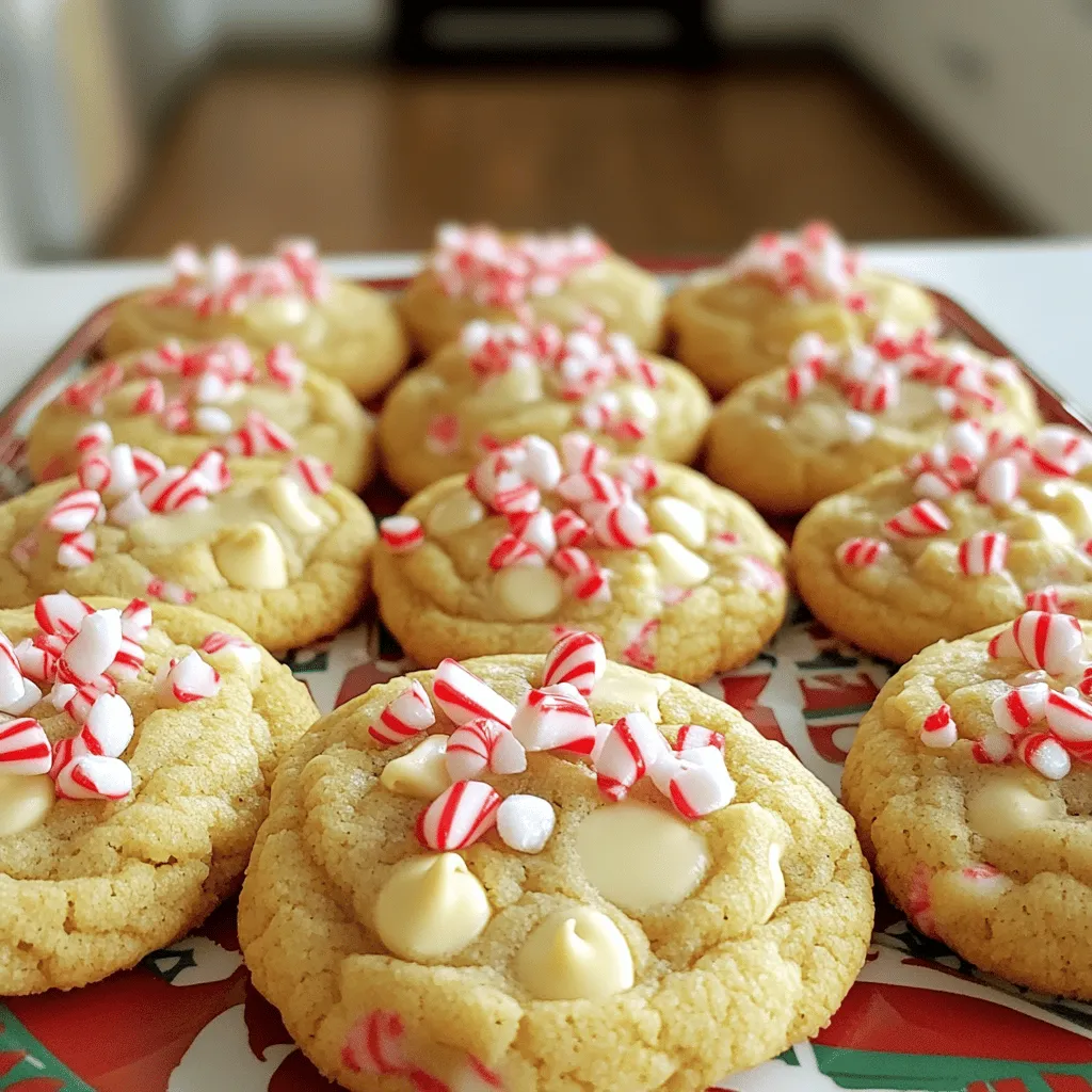 White Chocolate Candy Cane Cookies Festive and Tasty