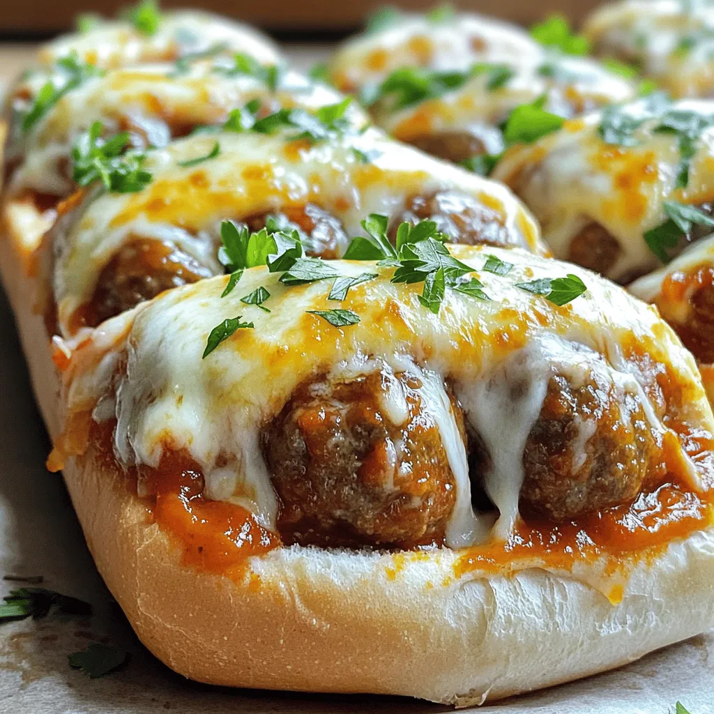When making meatball subs, the right ingredients are key. For a great meatball recipe, I always start with quality meat. Ground beef works well, and you can mix it with pork for richer flavor. Aim for 80% lean ground beef for the best texture.