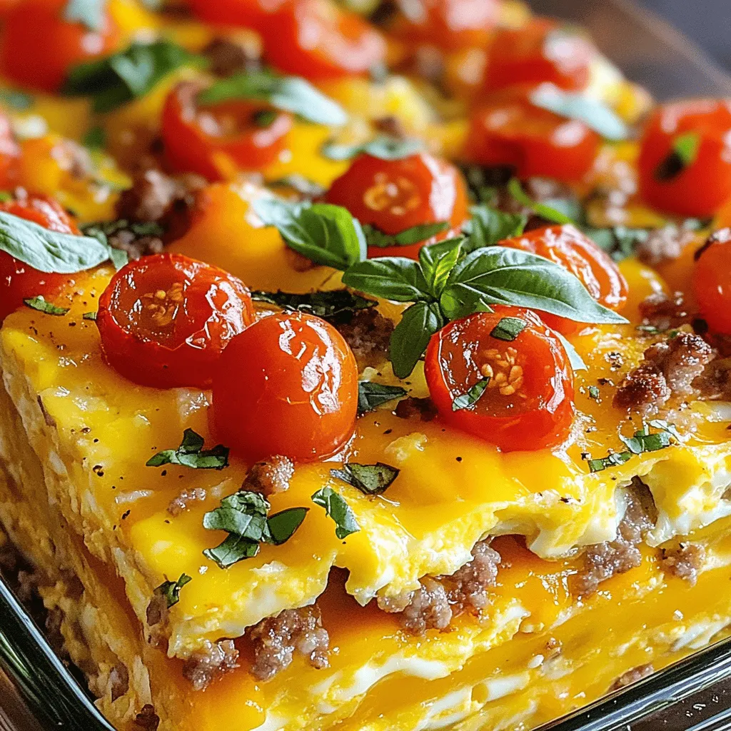 The main ingredients for egg casserole are simple and wholesome. You need: