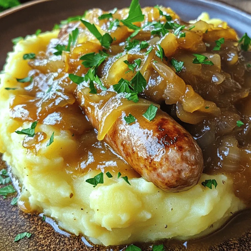 Bangers and Mash Comfort Dish for Easy Meals
