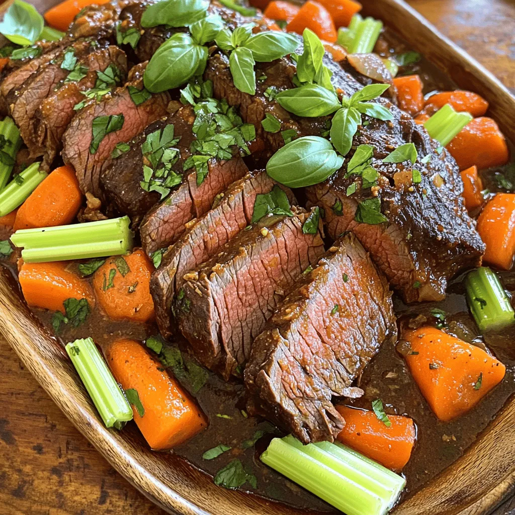 To make a great Italian pot roast, you need a few key ingredients. The main star is the beef chuck roast. This cut is perfect for slow cooking. It becomes tender and flavorful. You will need about 3 to 4 pounds of beef.