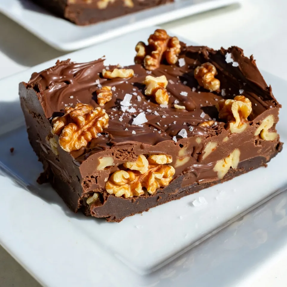 Chocolate Walnut Fudge Delightful and Simple Treat