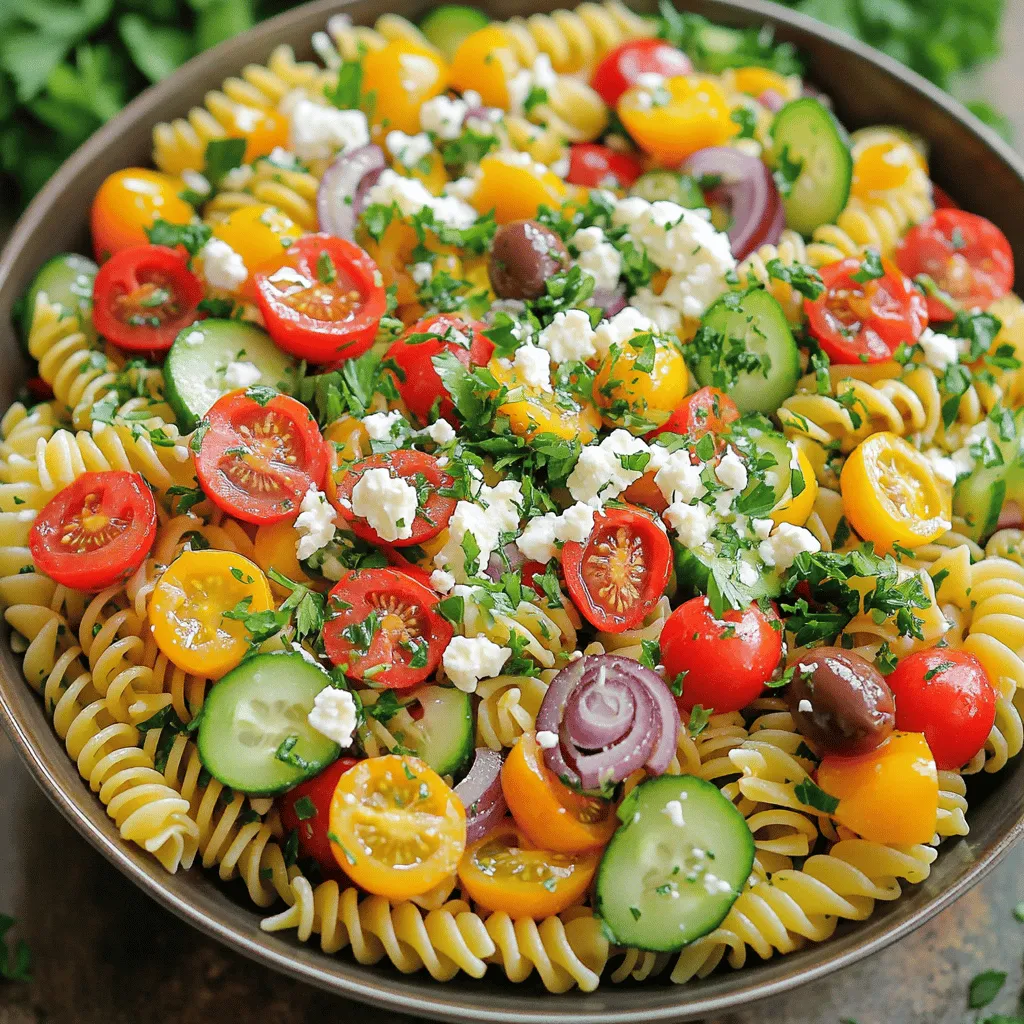 Mediterranean Pasta Salad Flavorful and Fresh Delight