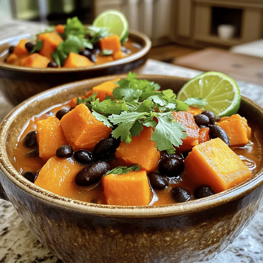 Sweet Potato &#038; Black Bean Stew Flavorful Comfort Food