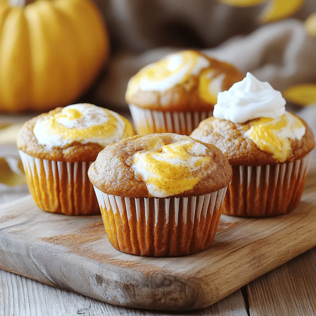 Pumpkin Cream Cheese Swirl Muffins Tasty and Easy Recipe