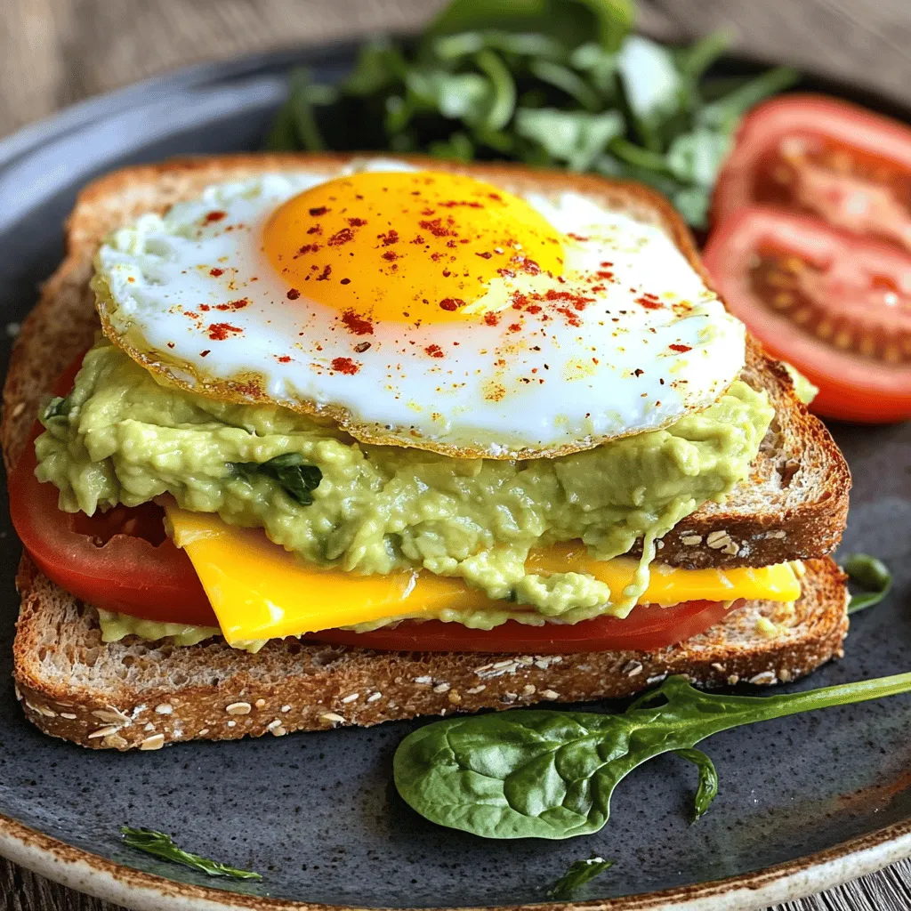 To make a great avocado breakfast sandwich, you need a few key ingredients. First, choose your bread. Whole-grain bread is my favorite. It adds flavor and fiber. You can also use sourdough or rye for a twist.
